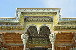 Images Dated 19th December 2017: Bolo Hauz Mosque. Bukhara, a UNESCO World Heritage Site. Uzbekistan