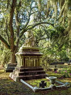 South Prints: Bonaventure Cemetery, Historic and Famous, Savannah, Georgia, USA
