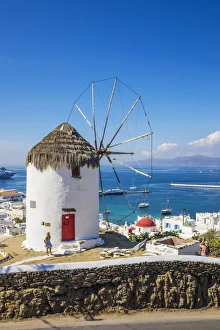 Bonis Windmill, Chora (Mykonos Town), Mykonos, Cyclades Islands, Greece