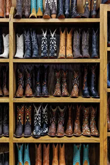 For Sale Prints: Boots on display, Fort Worth, Texas, USA