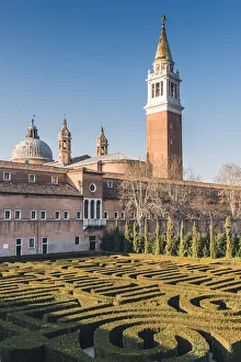 The Borges Labyrinth in San Giorgio Maggiore, Venice, Veneto, Italy