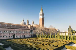Images Dated 21st January 2018: The Borges Labyrinth in San Giorgio Maggiore, Venice, Veneto, Italy