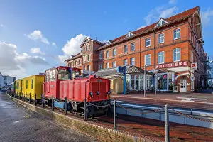 Frisia Prints: Borkum local railway, Borkum, East Frisian Islands, Lower Saxony, Germany