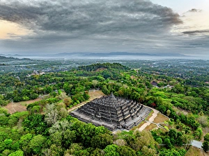 Java Prints: Borobudur Temple, Magelang, Central Java, Indonesia
