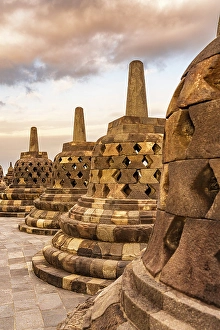 International Landmark Prints: Borobudur Temple, Magelang, Central Java, Indonesia