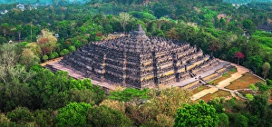International Landmark Prints: Borobudur Temple, Magelang, Central Java, Indonesia