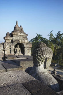 Buddha Statue Gallery: Borobudur Temple (UNESCO World Heritage Site), Java, Indonesia