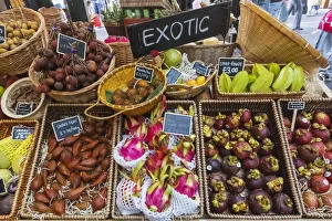 Southwark Prints: Borough Market, Display of Exotic Fruit, Southwark, London, England