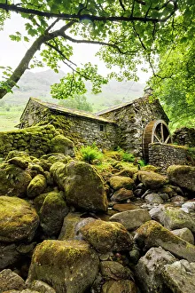 Fells Prints: Borrowdale Mill, the Lake District, England