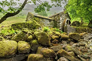 Fells Prints: Borrowdale Mill, the Lake District, England
