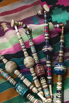 Images Dated 4th February 2008: Bosnia and Herzegovina, Mostar, Mostar Market, Souvenir Smoking Pipes