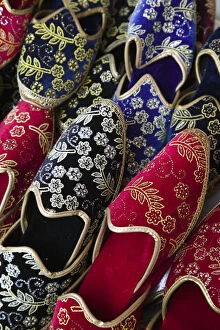 Bosnia and Herzegovina, Mostar, Old Town Mostar Market, Slippers