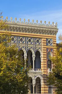 Bosnia and Herzegovina, Sarajevo, Bascarsija - The Old Quarter, Town Hall (Vijecnica)