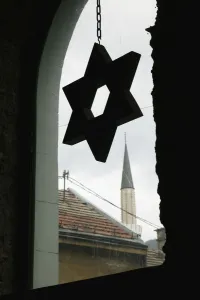Sarajevo Prints: Bosnia and Herzegovina, Sarajevo, Jewish New Temple Synagogue, Star of David