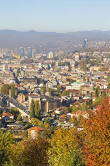 Images Dated 1st December 2017: Bosnia and Herzegovina, Sarajevo, View of Sarajevo