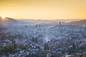Images Dated 20th October 2017: Bosnia and Herzegovina, Sarajevo, View of Sarajevo City