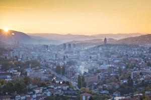 Images Dated 20th October 2017: Bosnia and Herzegovina, Sarajevo, View of Sarajevo City