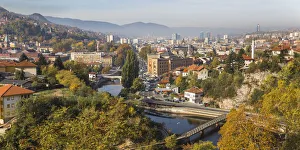 Bosnia and Herzegovina, Sarajevo, View of Sarajevo City