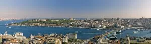 Turkish Collection: Bosphorus and Golden Horn panorama from Galata Tower