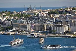 Bosphorus Gallery: Bosphorus and Sultanahmet from the Galata Tower, Istanbul, Turkey