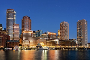 Ships Prints: Boston Old Harbor Waterfront Boston, Massachusetts, USA