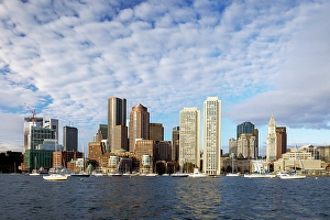 Old Harbor Prints: Boston skyline, Boston, Massachusetts, USA