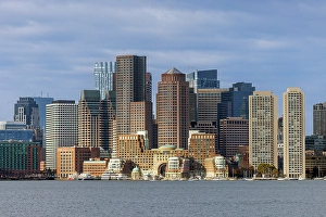 Old Harbor Prints: Boston skyline, Boston, Massachusetts, USA