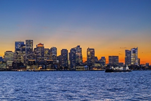 Boston Prints: Boston skyline, Boston, Massachusetts, USA