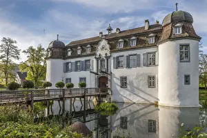 Schweiz Prints: Bottmingen Castle south of Basel, Canton Basel-Country, Switzerland