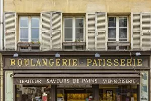 Images Dated 19th May 2017: Boulangerie / Patisserie sign, Paris, France