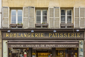 Images Dated 19th May 2017: Boulangerie / Patisserie sign, Paris, France