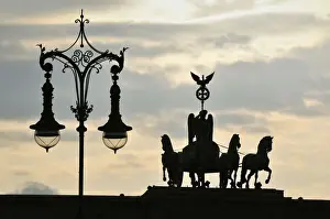 Horses Prints: The Brandenburg Gate was commissioned by King Frederick William II of Prussia in 1788