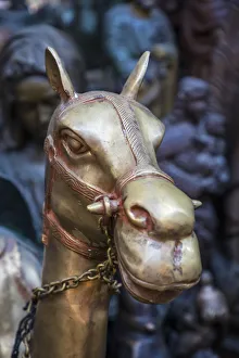Brass camel in a Souk, Dubai, United Arab Emirates