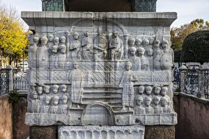 Bas Relief Prints: Brazen Column, Hippodrome Sultanahmet, Istanbul, Turkey