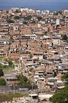 Images Dated 6th September 2012: Brazil, Bahia, Salvador, A favela, slum community, in the centre of the Brazilian