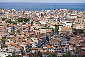 Images Dated 6th September 2012: Brazil, Bahia, Salvador, A favela, slum community, in the centre of the Brazilian
