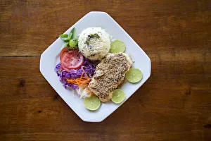 Para Prints: Brazil, Brazilian Amazon, Para, traditional Paraense food - rice with jambu leaves