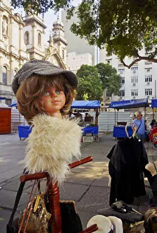 Flea Market Prints: Brazil, City of Rio de Janeiro, Centro, Weekly Flea Market on Praca XV de Novembro