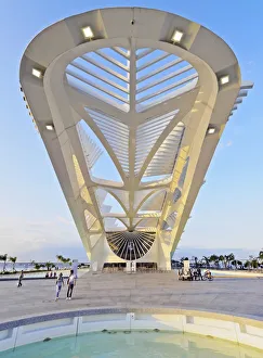Images Dated 23rd September 2016: Brazil, City of Rio de Janeiro, Praca Maua, View of the Museum of Tomorrow (Museu