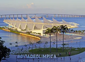 Images Dated 23rd September 2016: Brazil, City of Rio de Janeiro, Praca Maua, Museum of Tomorrow(Museu do Amanha) by