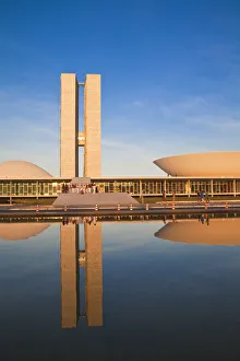 Brazil, Distrito Federal-Brasilia, Brasilia, National Congress of Brazil, designed