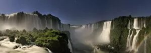 Images Dated 19th February 2014: Brazil, Parana, Iguassu Falls National Park (Cataratas do Iguacu) (UNESCO Site) Illuminated