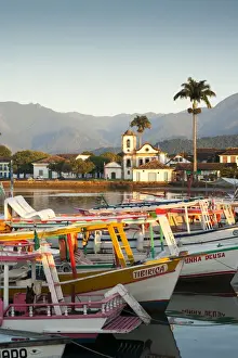 Brazil, Parati, the Portuguese colonial town centre and the church of Saint Rita of