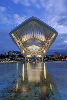 Architectural Detail Prints: Brazil, Rio de Janeiro, Porto Maravilha, Museum of Tomorrow (Museu do Amanha) by Santiago
