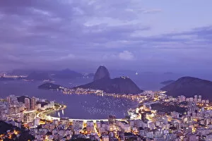 Images Dated 20th September 2012: Brazil, Rio de Janeiro, Sugar Loaf and Morro de Urca in Botafogo Bay in Rio de Janeiro