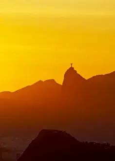 Christ Prints: Brazil, State of Rio de Janeiro, Christ the Redeemer on top of the Corcovado Mountain