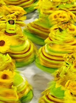 Brazil, State of Rio de Janeiro, City of Rio de Janeiro, Carnival Parade at The Sambadrome