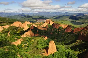 Breathtaking landscape of Las Medulas, once a roman gold mine