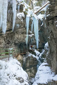Oberstdorf Prints: Breitachklamm at Winter, Oberstdorf, Allgau, Bavaria, Germany