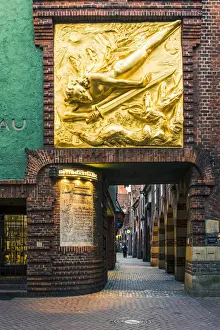 Bremen, Bremen State, Germany. The Golden Relief or Bringer of Light(Lichtbringer)